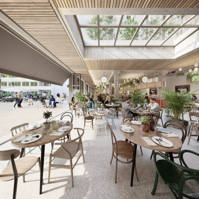 vue intérieure food court 1 - @ Rue Royale architectes